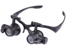 9892G 10x 15x 20x 25x LED Light Watch Repair Glasses Style Magnifier Eyewear Magnifier